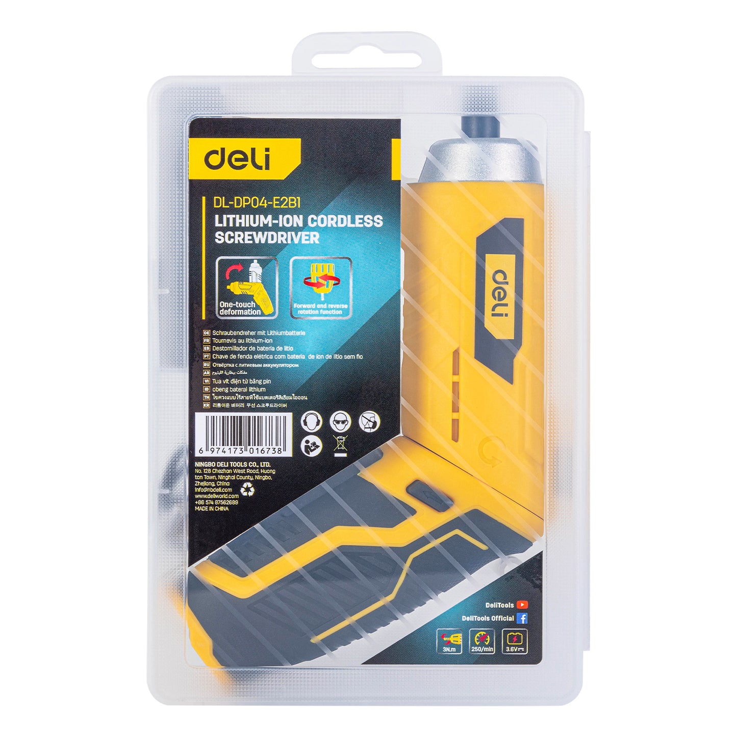Visseuse sans fil Lithium-Ion 3.6V 1500mAh 3Nm Jaune