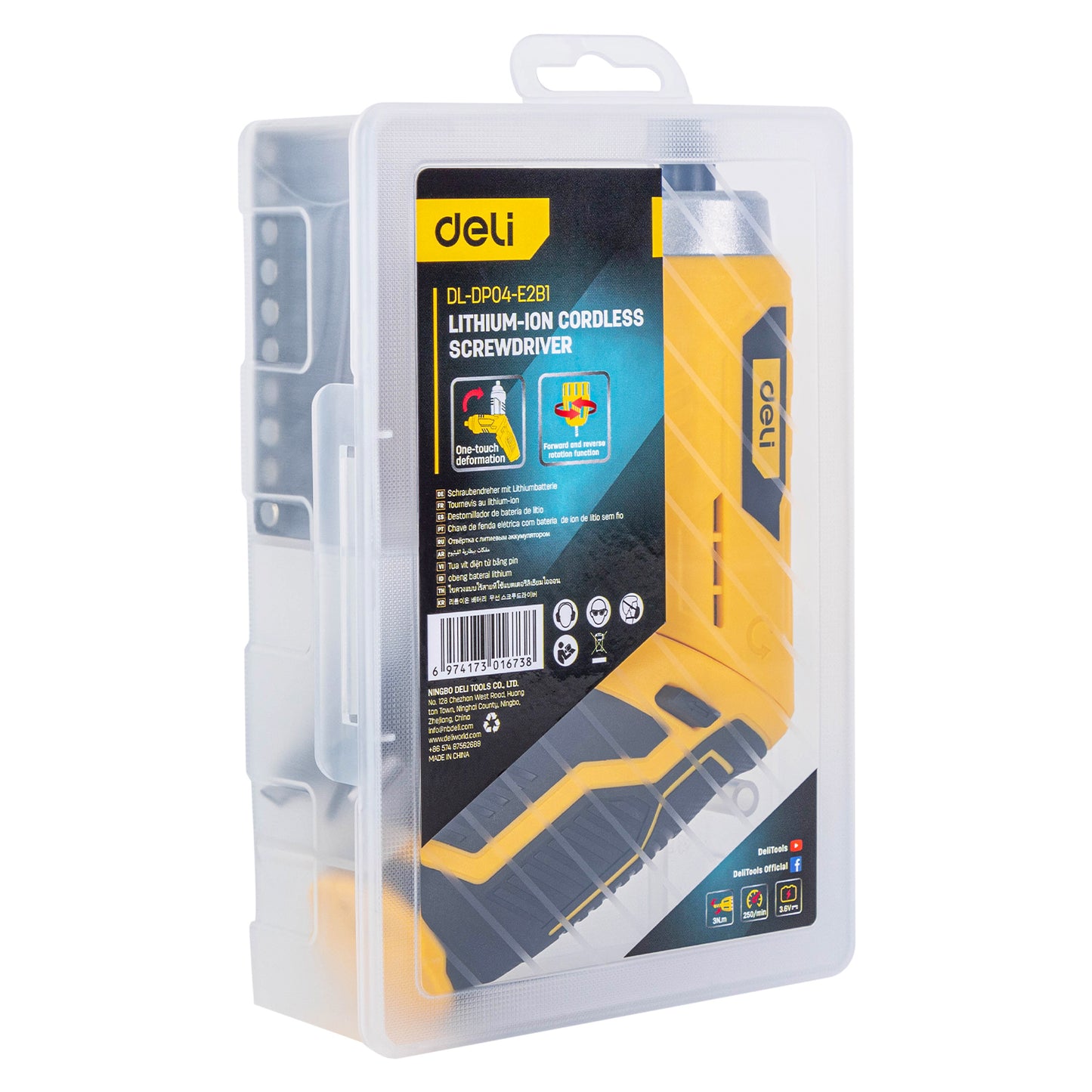 Visseuse sans fil Lithium-Ion 3.6V 1500mAh 3Nm Jaune